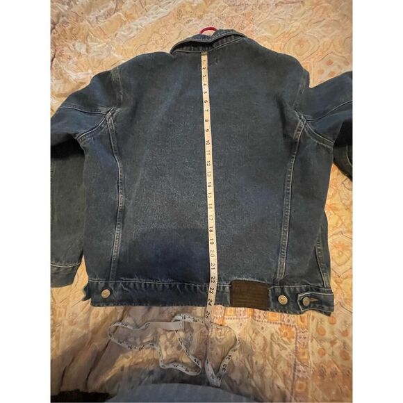 Polo Jeans Co. Ralph Lauren Womens Blue Button Front Cotton Denim Jacket Medium - Picture 11 of 16